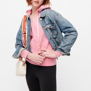 J.Crew Pink Hooded Sweatshirt EUC